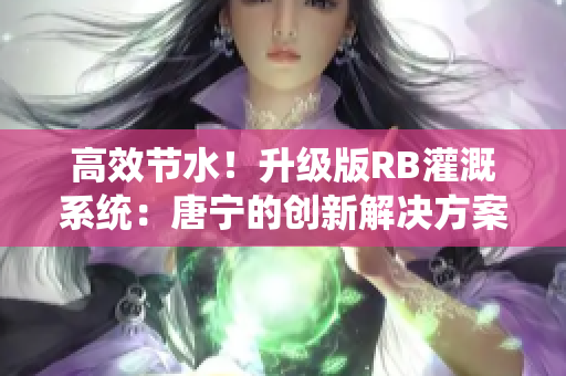 高效節(jié)水！升級(jí)版RB灌溉系統(tǒng)：唐寧的創(chuàng)新解決方案