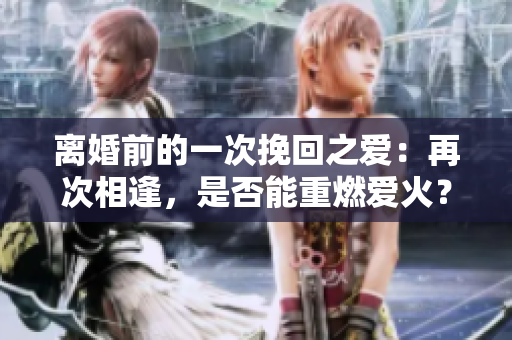 離婚前的一次挽回之愛：再次相逢，是否能重燃愛火？