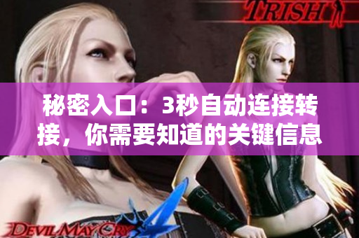 秘密入口：3秒自動連接轉(zhuǎn)接，你需要知道的關(guān)鍵信息