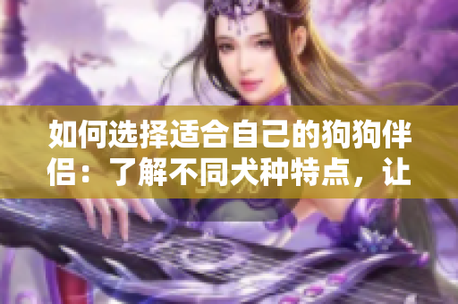如何選擇適合自己的狗狗伴侶：了解不同犬種特點(diǎn)，讓你的生活更美好