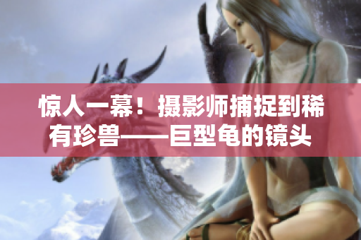 驚人一幕！攝影師捕捉到稀有珍獸——巨型龜?shù)溺R頭