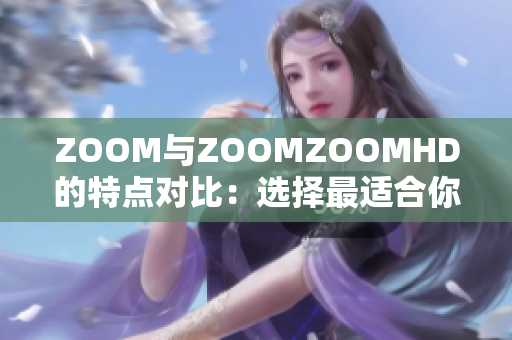 ZOOM與ZOOMZOOMHD的特點(diǎn)對(duì)比：選擇最適合你的視頻會(huì)議方案