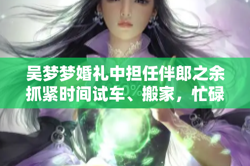 吳夢(mèng)夢(mèng)婚禮中擔(dān)任伴郎之余抓緊時(shí)間試車、搬家，忙碌卻充實(shí)的生活態(tài)度備受矚目
