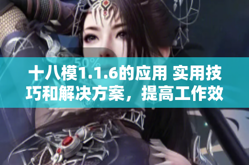 十八模1.1.6的應(yīng)用 實用技巧和解決方案，提高工作效率