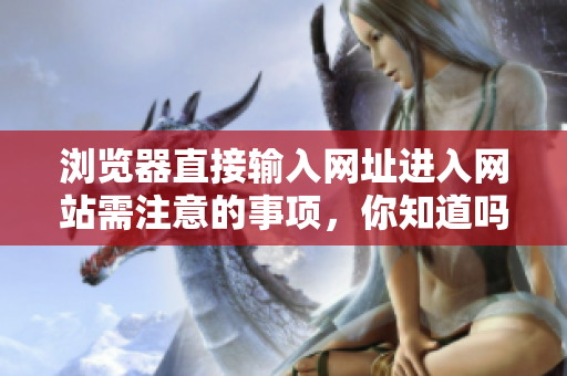 瀏覽器直接輸入網(wǎng)址進入網(wǎng)站需注意的事項，你知道嗎？