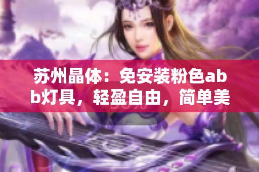 蘇州晶體：免安裝粉色abb燈具，輕盈自由，簡(jiǎn)單美好