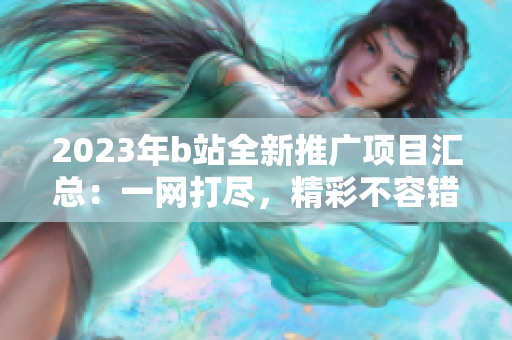 2023年b站全新推廣項目匯總：一網(wǎng)打盡，精彩不容錯過
