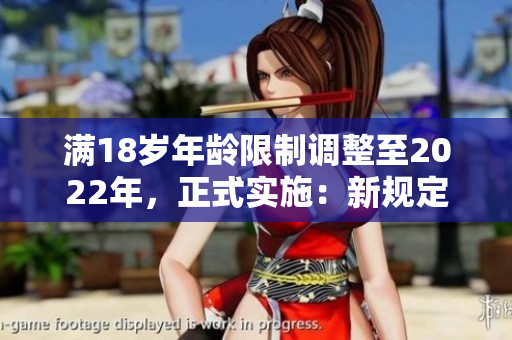 滿18歲年齡限制調(diào)整至2022年，正式實(shí)施：新規(guī)定與影響詳解