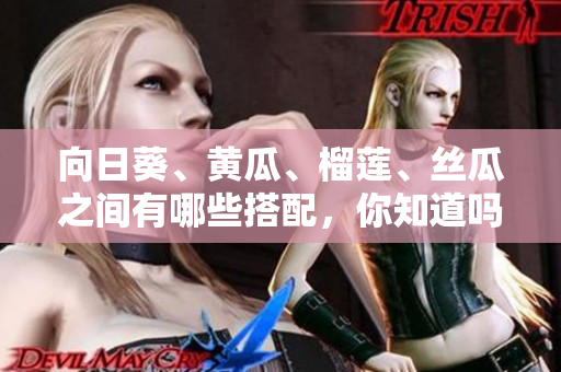 向日葵、黃瓜、榴蓮、絲瓜之間有哪些搭配，你知道嗎？