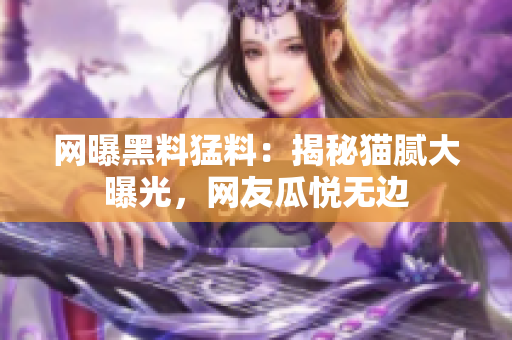 網(wǎng)曝黑料猛料：揭秘貓膩大曝光，網(wǎng)友瓜悅無邊